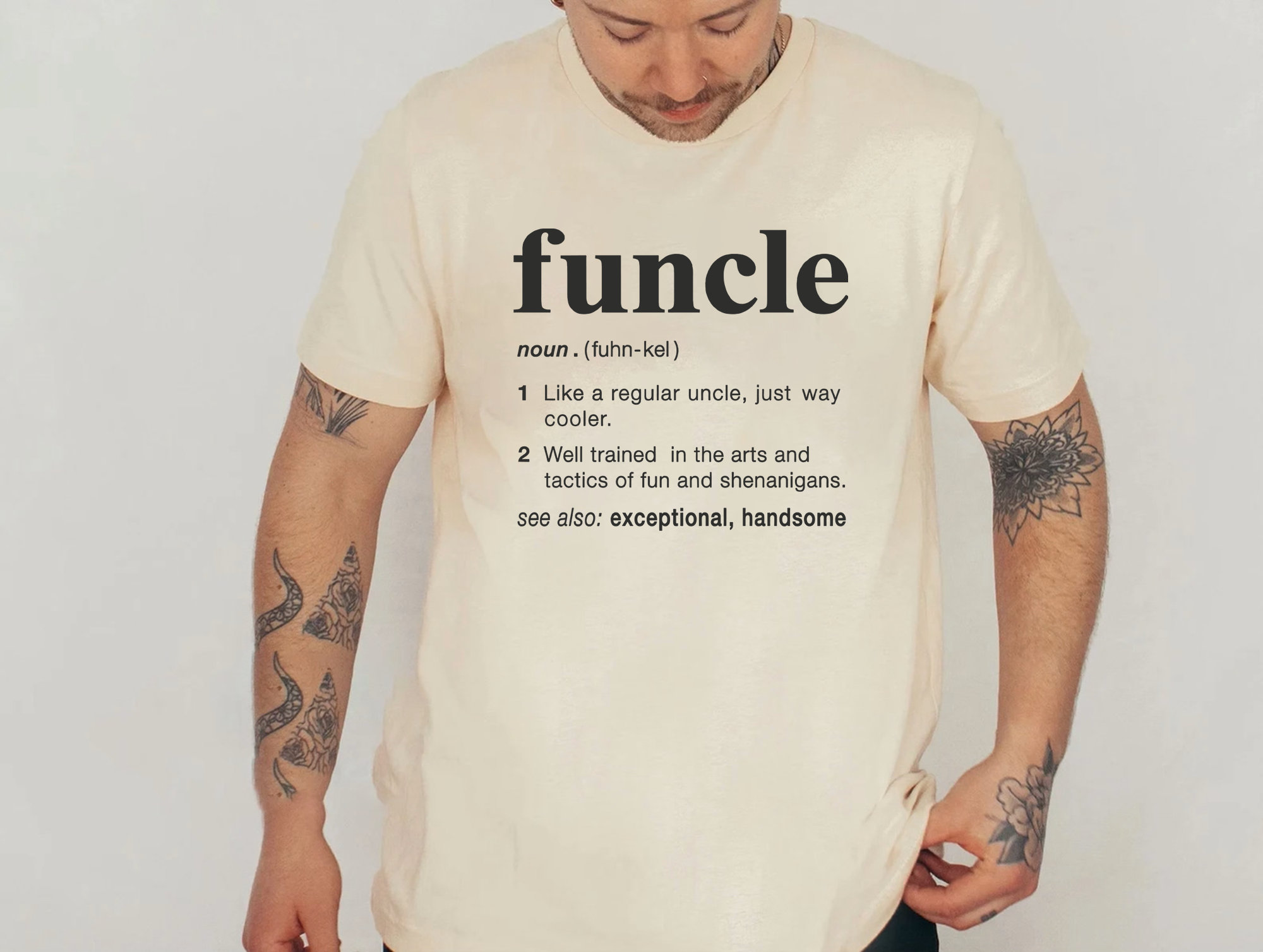 Gift for Uncle, Funcle Definition Shirt, Funny Uncle Tee, Family Shirt ...