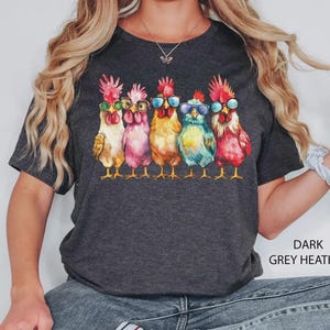 Chicken Shirt, Women Chicken Tee, Funny Farmer Shirt, Love Chickens, Animal Shirt, Mothers Day Chicken Shirt ,Chicken Lover Tee, Farm Shirt image 6