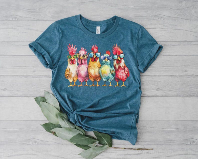 Chicken Shirt, Women Chicken Tee, Funny Farmer Shirt, Love Chickens, Animal Shirt, Mothers Day Chicken Shirt ,Chicken Lover Tee, Farm Shirt image 1