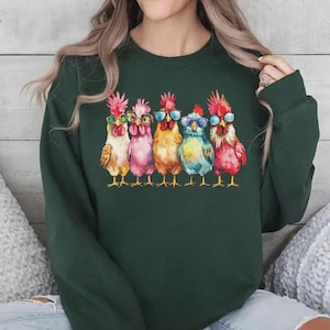 Chicken Shirt, Women Chicken Tee, Funny Farmer Shirt, Love Chickens, Animal Shirt, Mothers Day Chicken Shirt ,Chicken Lover Tee, Farm Shirt image 5