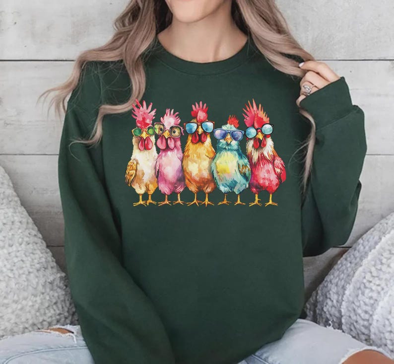 Chicken Shirt, Women Chicken Tee, Funny Farmer Shirt, Love Chickens, Animal Shirt, Mothers Day Chicken Shirt ,Chicken Lover Tee, Farm Shirt image 5