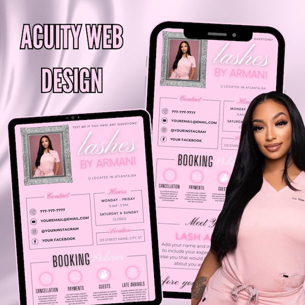 Acuity website design template (editable)