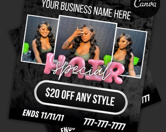 Hair special flyer (editable)