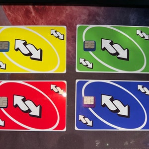 UNO Reverse Rot Kreditkarten Aufkleber, EC Karten Aufkleber, Rot UNO  Reverse Credit Card Skin Cover Sticker (Kleiner Chip) : :  Bürobedarf & Schreibwaren