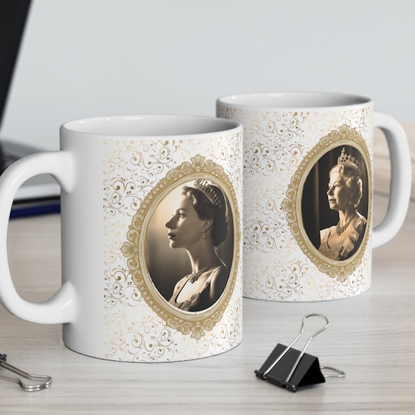 Queen Elizabeth Mug British Royalty Gifts Queen Elizabeth II Gifts Royal Family British Tea Cup Mother's Day Gift for Her Birthday Gift