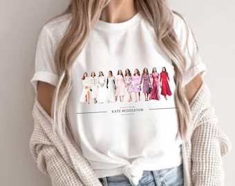 Kate Hearth Shirt Prinzessin von Wales Tshirt königliche Mode-Hemd Duchess of Cambridge Geschenk königliches Fans Shirt britisches Königshaus Geschenk unter 20