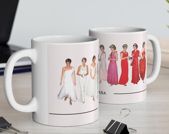 Keramik-Kaffeetasse Mit Untersetzer – Lady Diana Princess Of Wales Geschenkset, 325 Ml, Spülmaschinengeeignet