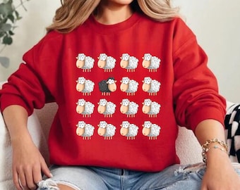 Księżna Diana Czarny Owca Sweter Lady Diana Czarna Owca Bluza Koszula Rolnicza Koszula Księżna Diana Prezent Zwierzę Rolnicze Prezent Na Dzień Matki