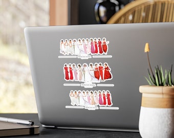 Princess Diana Vinyl Stickers for Gift Box Lady Diana Laptop Sticker for Gift Bag Princess of Wales Sticker Bundle Mothers Day Gift Under 10