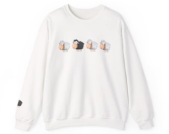 Sweter z Czarną Owcą Księżnej Diany Bluza z Czarną Owcą Lady Diany Koszulka z Rolnictwem Koszulka Księżnej Diany Prezent ze Zwierzęciem Hodowlanym Prezent na Dzień Matki