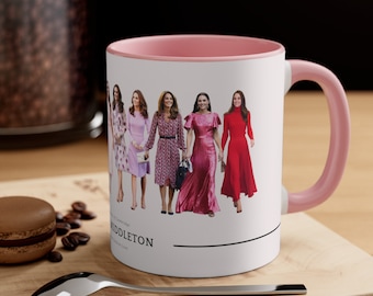 Prinzessin Kate Mittlererton Becher Kate Mittlererton Art Kaffeebecher Geschenk Kate Mittlererton Geschenk Muttertagskrone Königliche Familie Prinzessin von Wales Geschenk