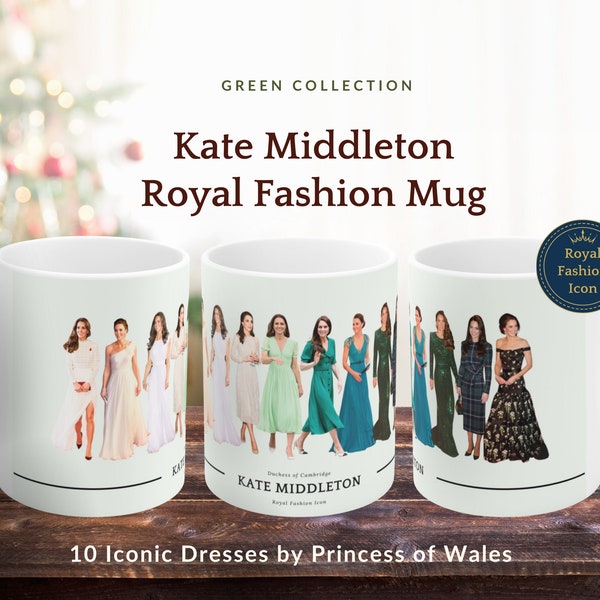 Princess Kate Middleton Mug Princess of Wales Mug Kate Middleton Coffee Cup Kate Middleton Merch Royal Tea Cup Crown Royal Room Decor Gift