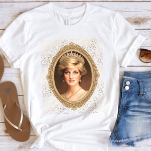 Princess Diana Shirt Lady Diana Tee Diana Tshirt British Royal Family tshirt Princess of Wales Royal Portrait T-shirt Gift Mothers Day Gift