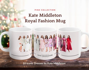 Prinzessin Kate Hearth Becher Prinzessin von Wales Becher Kate Midcentury Kaffeetasse Teetasse Teetasse Muttertagsgeschenk für ihr Geburtstagsgeschenk