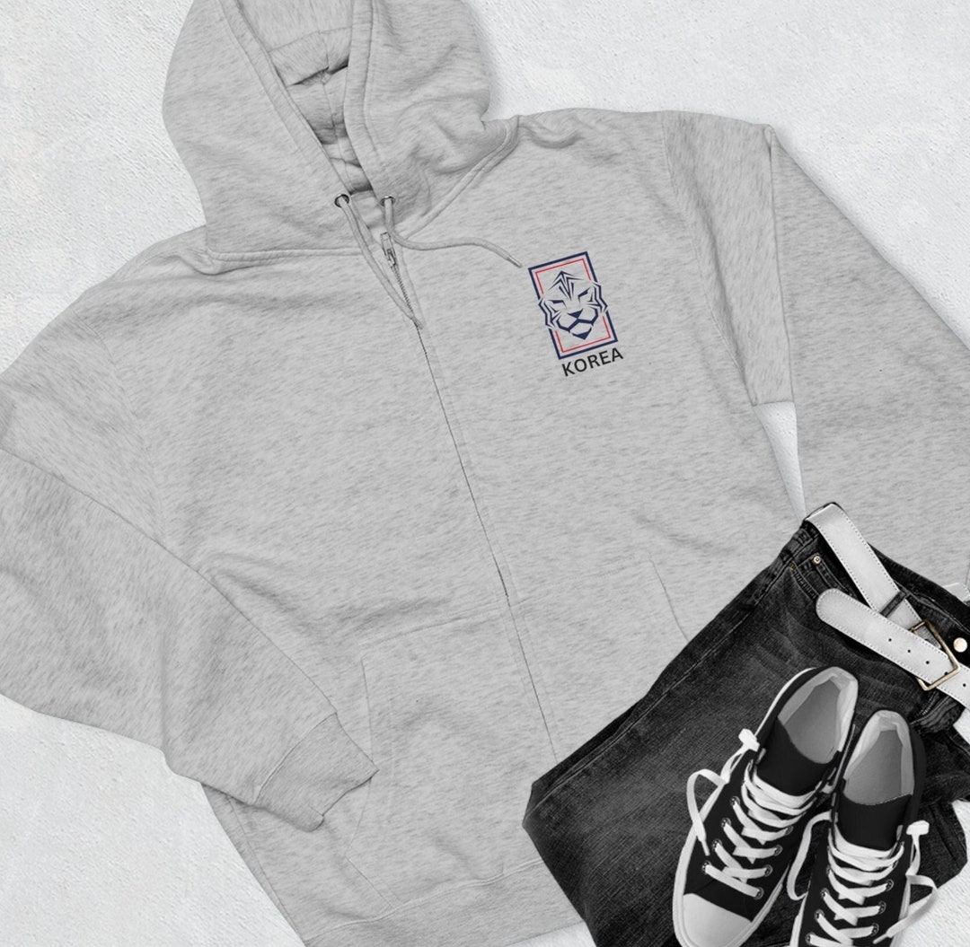 Korean National Football Team Soccer Zip up Hoodie KFA Etsy