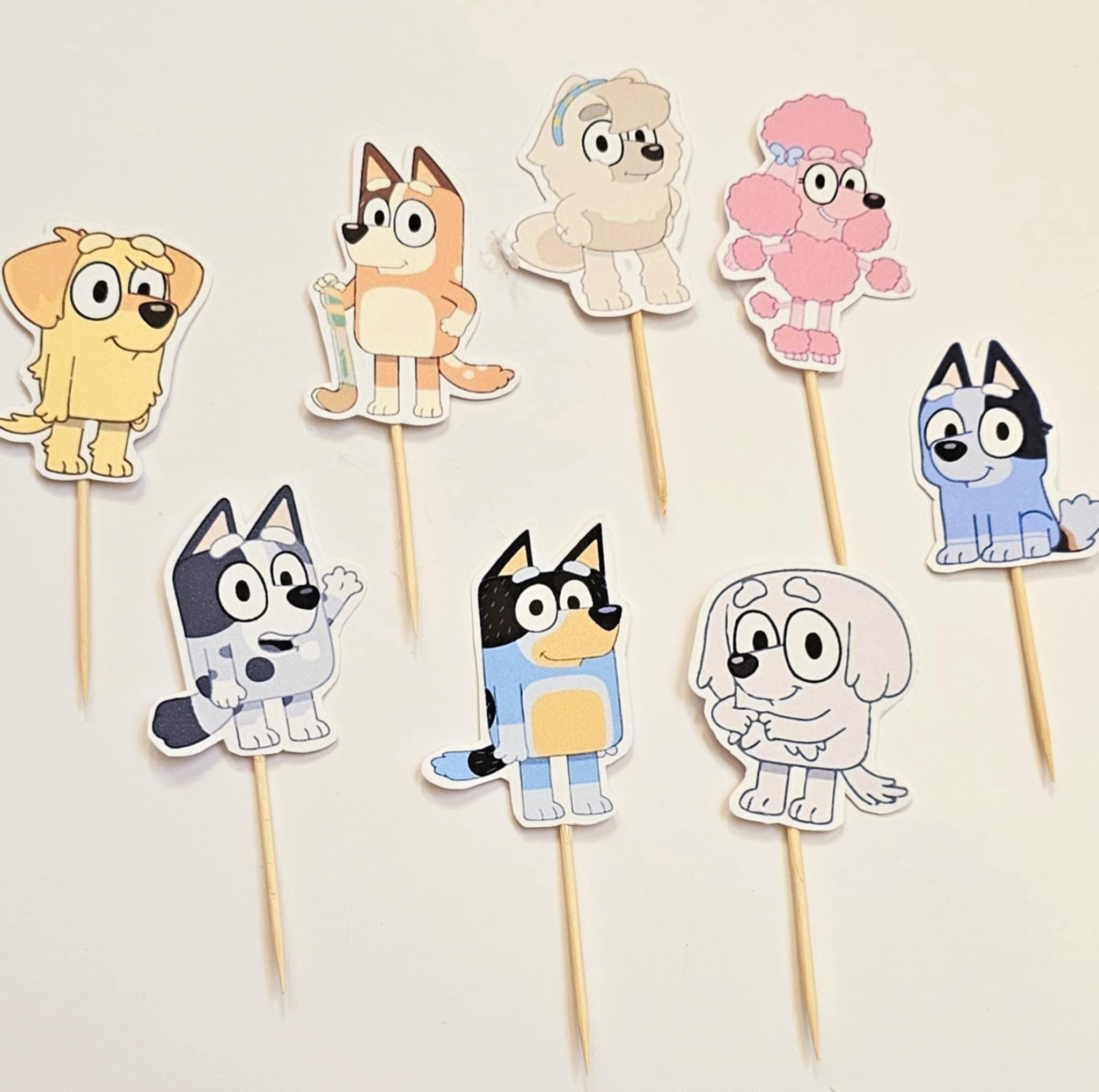 Bluey Cupcake Toppers (12 pcs)