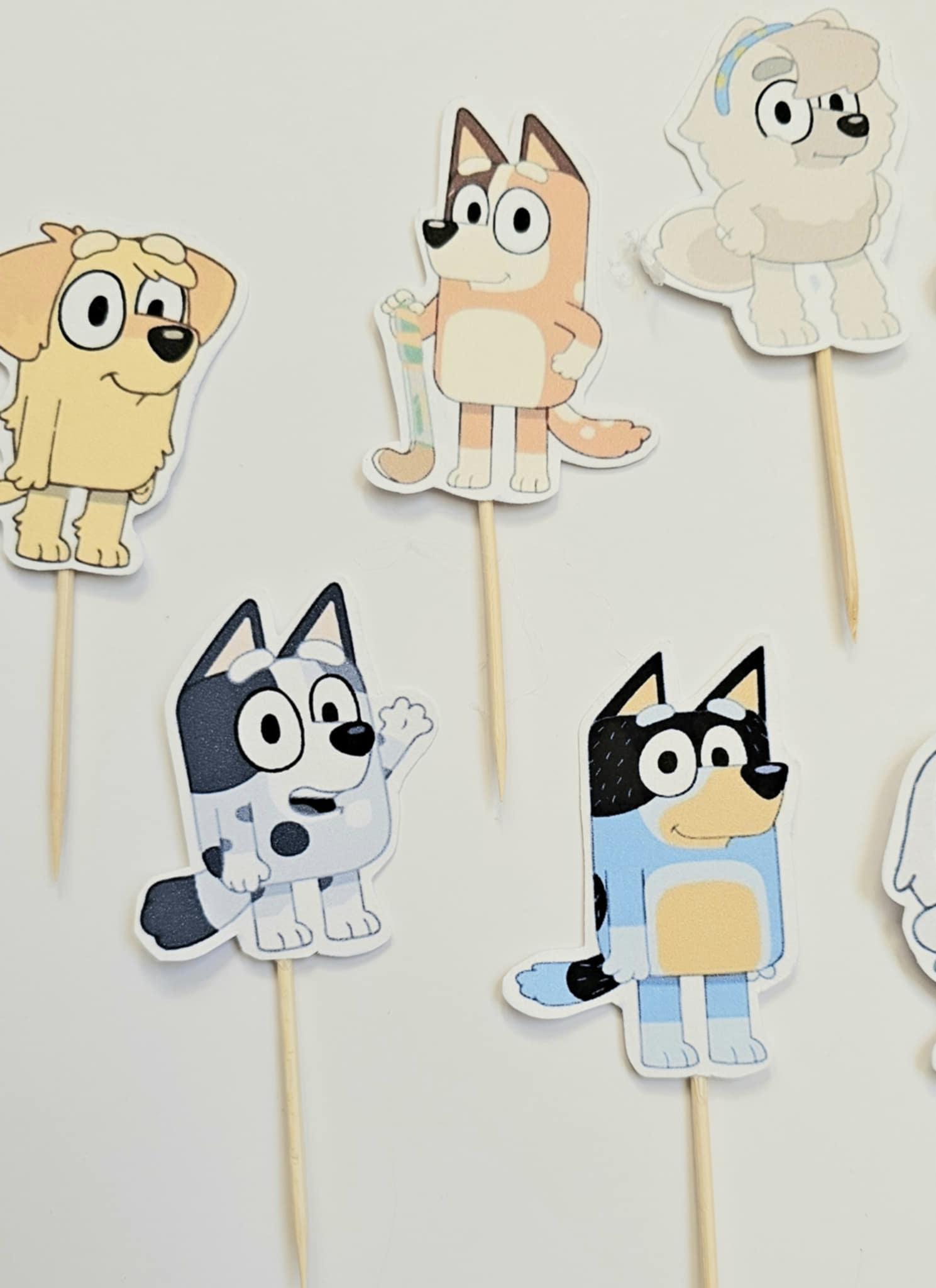Bluey Cupcake Toppers (12 pcs)