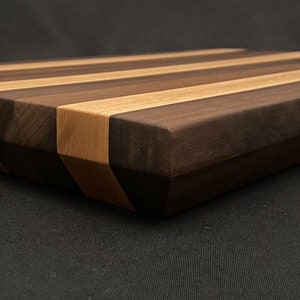 Walnut and Maple Edge Grain Cutting Board / Butcher Block