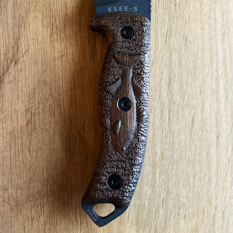 ESEE5/6 Solid Walnut Wood Scales Etsy