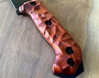 Royalcurl Bloodwood Handles Scales for Ka-Bar BK knife series