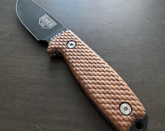 Mangos de cuchillo de nogal con escamas de dragón para ESEE-3 y ESEE-4