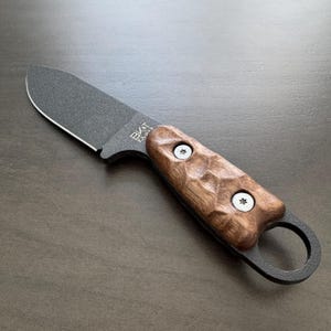 Walnut Knife Handle Scales for Kabar BK-14 Eskabar (Hardware Included)