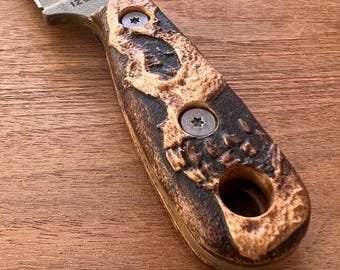 Shadowskull handles Scales for ESEE Izula Knife with Hardware