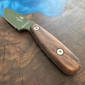 Walnut handles Scales for ESEE Izula II Knife