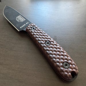 Dragonscale Walnut Knife handles Scales for ESEE-3/4HM