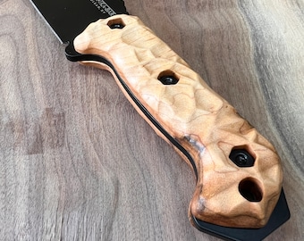 Royalcurl Maple Handles Scales for Ka-Bar Becker bk-2 bk-7 bk-9 Knife