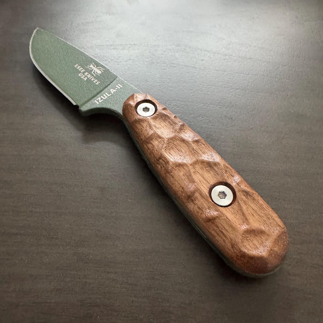 Walnut Handles Scales for ESEE Izula II Knife - Etsy