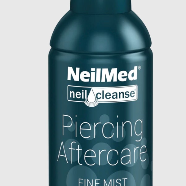 Cuidado posterior de piercing NeilMed, spray salino Neilmed, spray para piercing, limpiador para piercing, spray salino, spray queloide