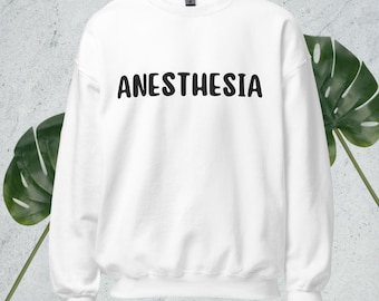 Sweat-shirt cadeau d’anesthésie Lettres à bulles audacieuses Unisexe