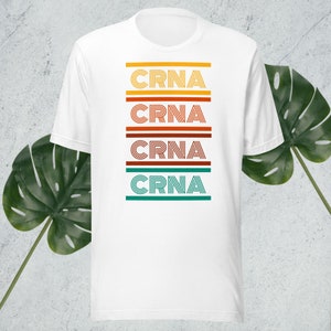 Vintage Colorful CRNA Unisex Tshirt
