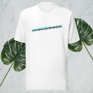 Cool Retro Anesthesiologist Unisex Tshirt in Teal and Red