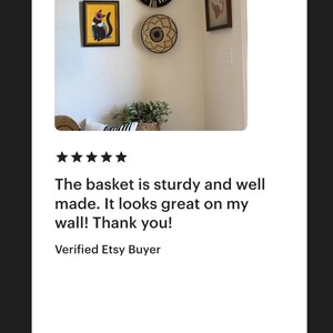 Natural, Black and Banana Leaves Abstract Raffia Wall Hanging Decor Plate Mat - Various Sizes image 3