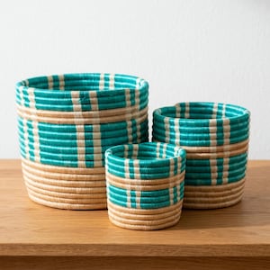 Handwoven African Sisal Vase, Planter, Storage Baskets - Various Sizes