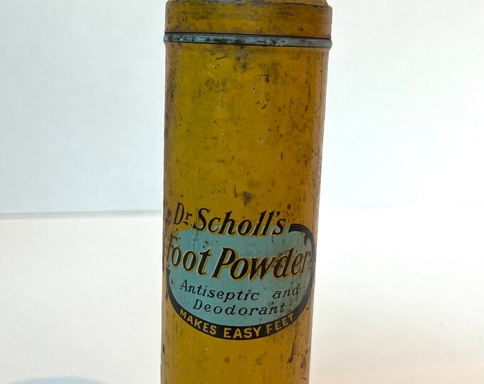 Antique Chippy Dr. Scholl’s Foot Powder Tin - Etsy