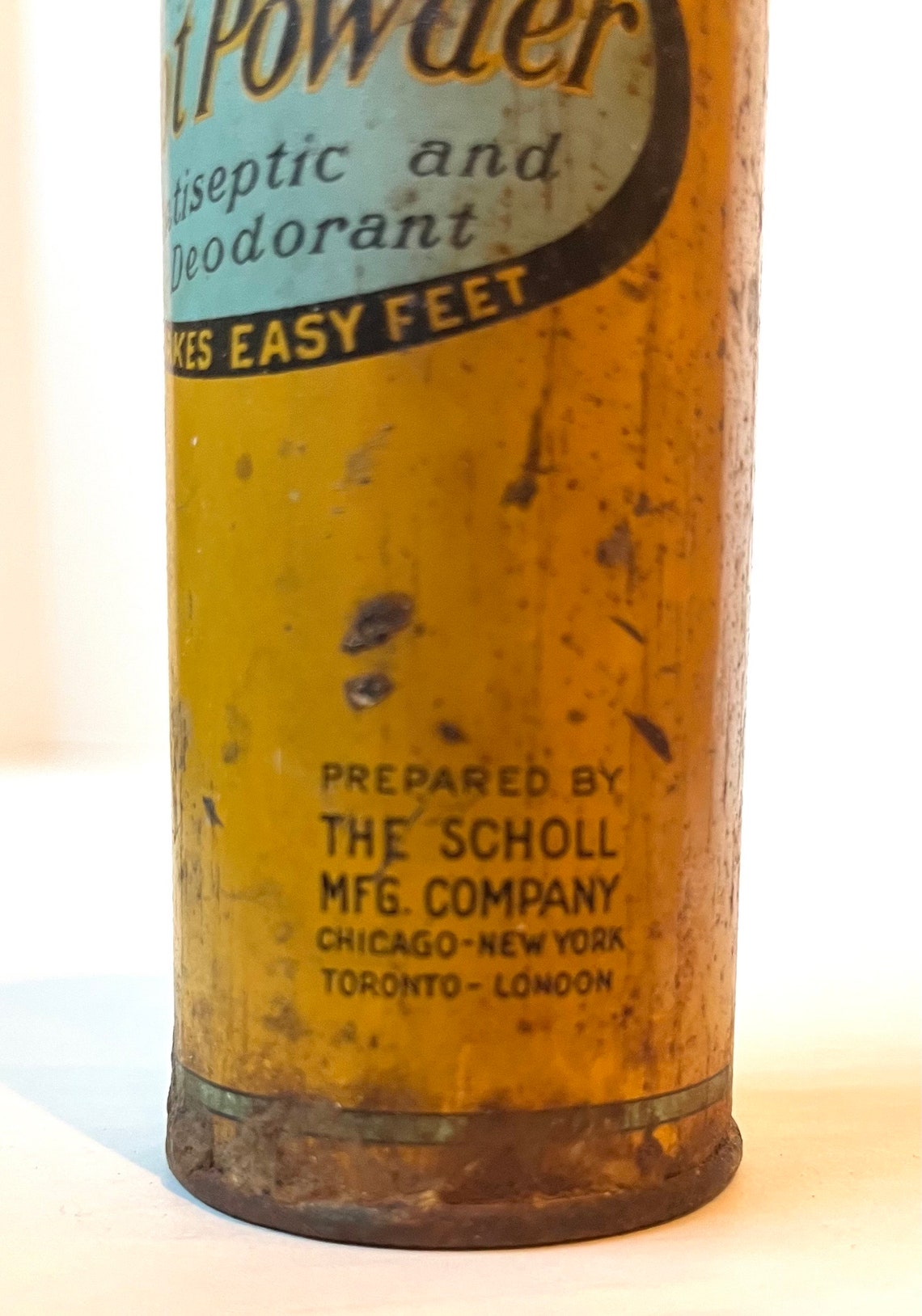 Antique Chippy Dr. Scholl’s Foot Powder Tin - Etsy