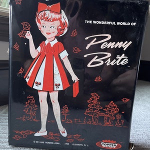 Antique Penny Brite Doll and Carry Case