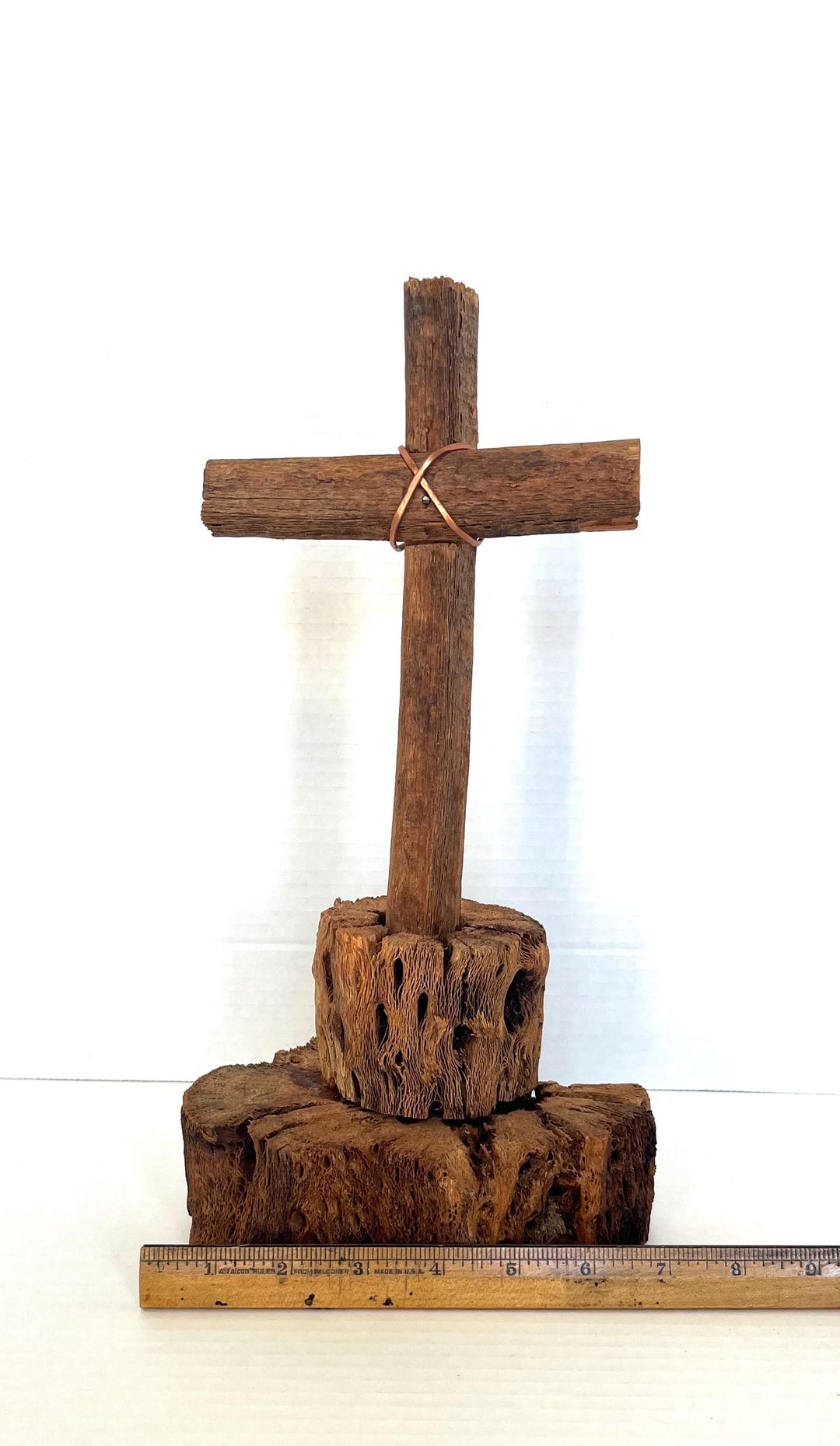 Handmade Arizona Jumping Cholla and Saguaro Wood Cross Made by an ...