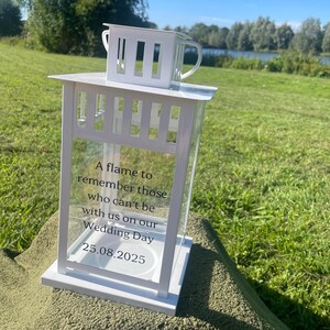 Wedding lantern in memory of loved ones, wedding decor, candle lantern,
