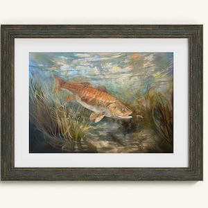 Redfish Fishing Digital Art Bundle Printable Digital Download Wall Art Outdoors Aesthetic Décor Fly Fishing PNG Bull Redfish Ocean Decor