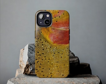 iPhone Phone Case Fishing Snake River Cutthroat iPhone 14 iPhone 13 iPhone 12 iPhone 11 iPhone X iPhone 8 Phone Case, Fly Fishing Phone Case