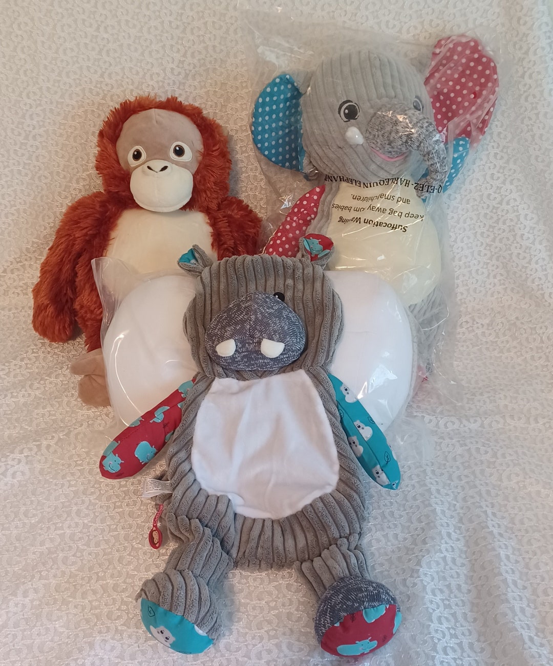 Cubbies Embroidery Blank Plush Animals / Embroidery Diy Etsy