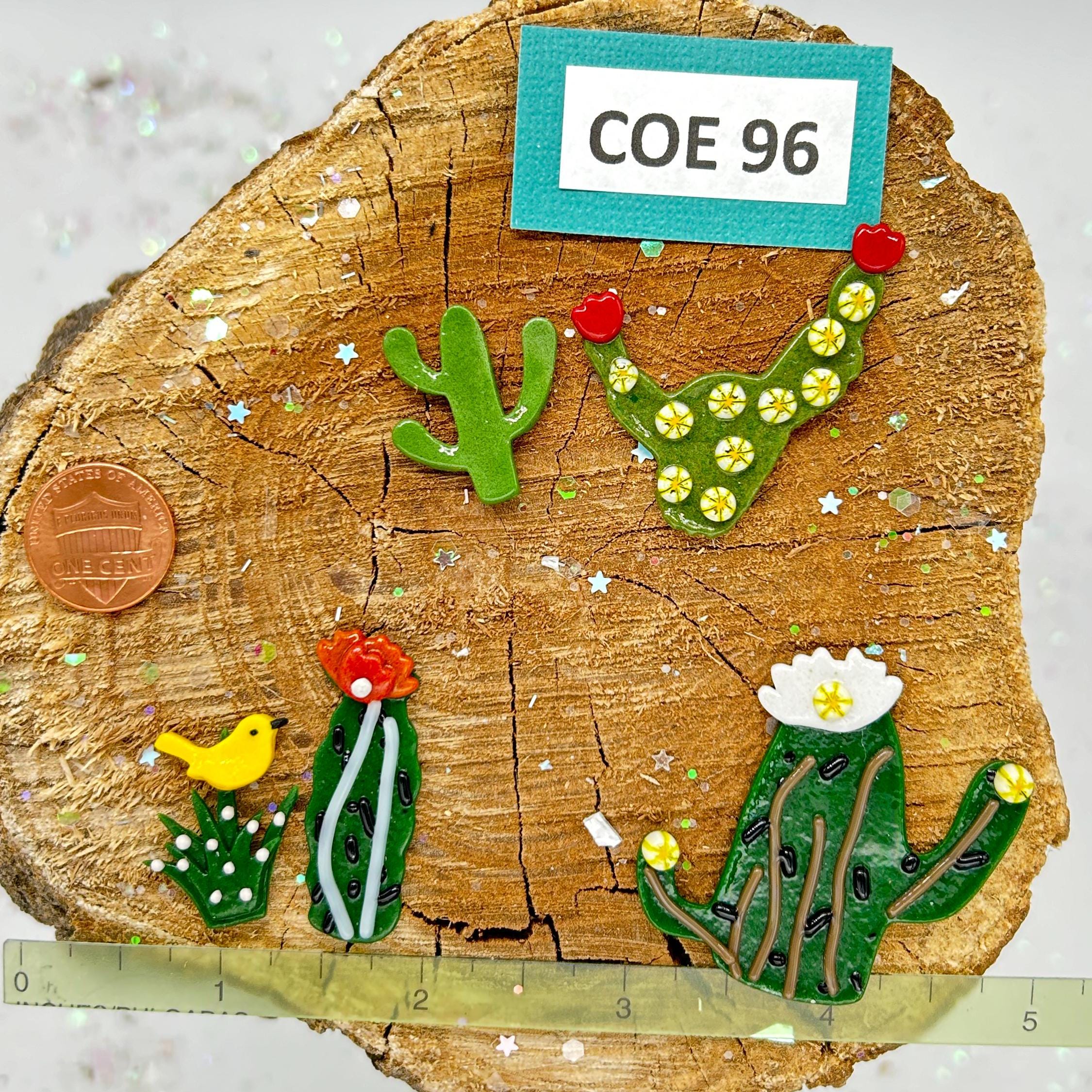 COE 96 Fused Glass Cactus Kit: Oceanside Glass Desert Scene Accents - Etsy