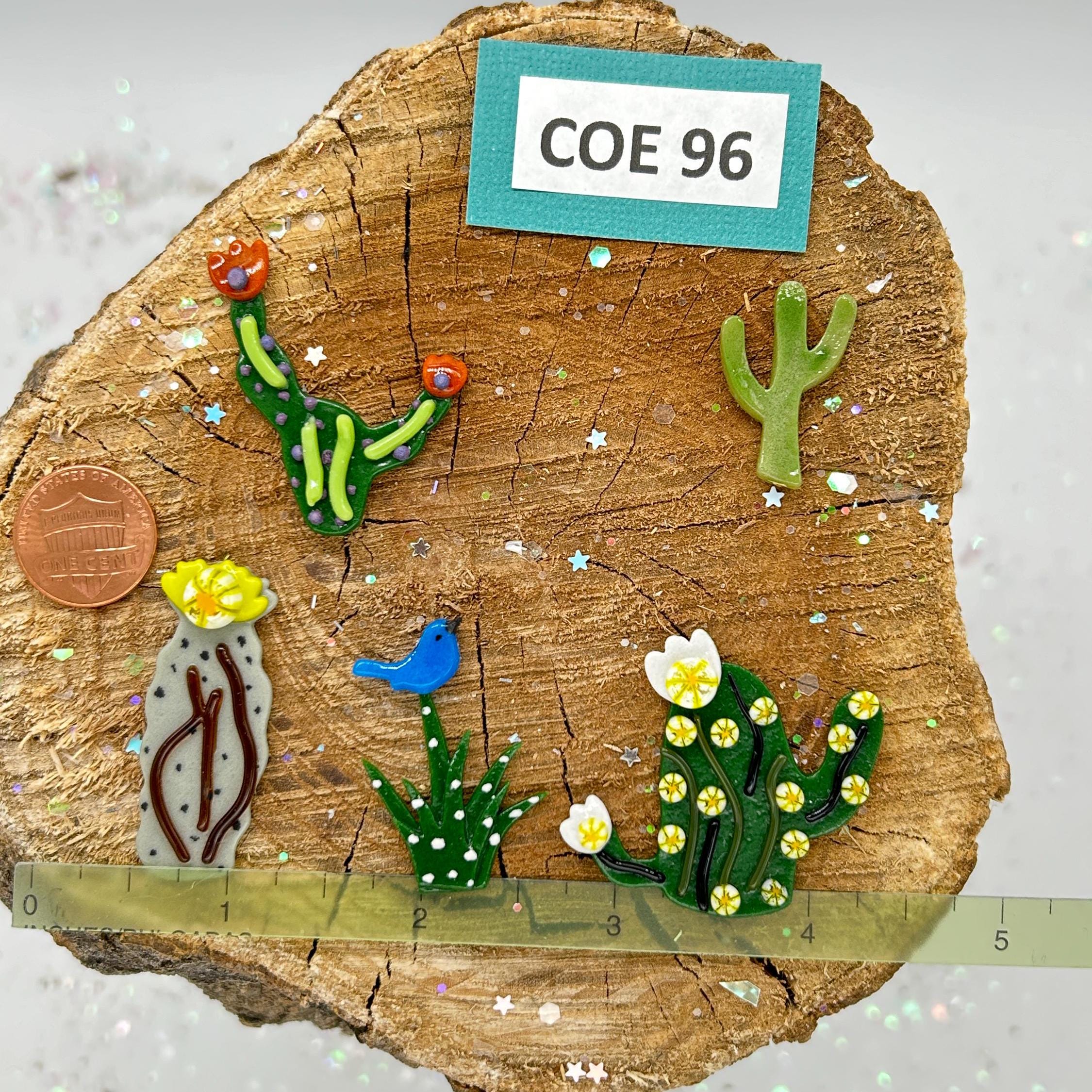 COE 96 Fused Glass Cactus Kit: Oceanside Glass Desert Scene Accents - Etsy
