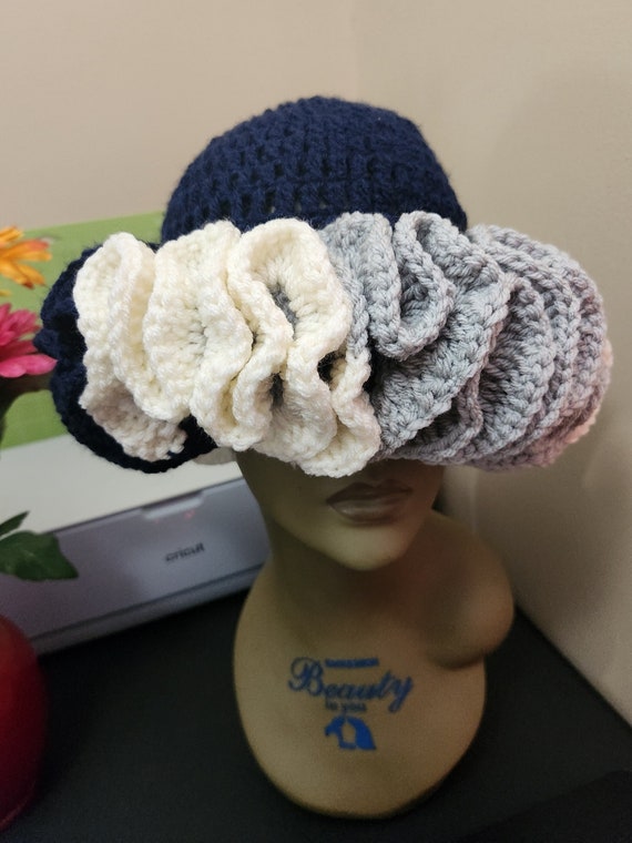 Dallas Cowboys Crochet Ruffle Hat 15 Etsy