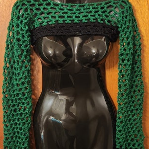 Crochet Bolero/Fish Net Sleeve Shrug