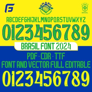 Brazil Font 2024 Copa America VECTOR